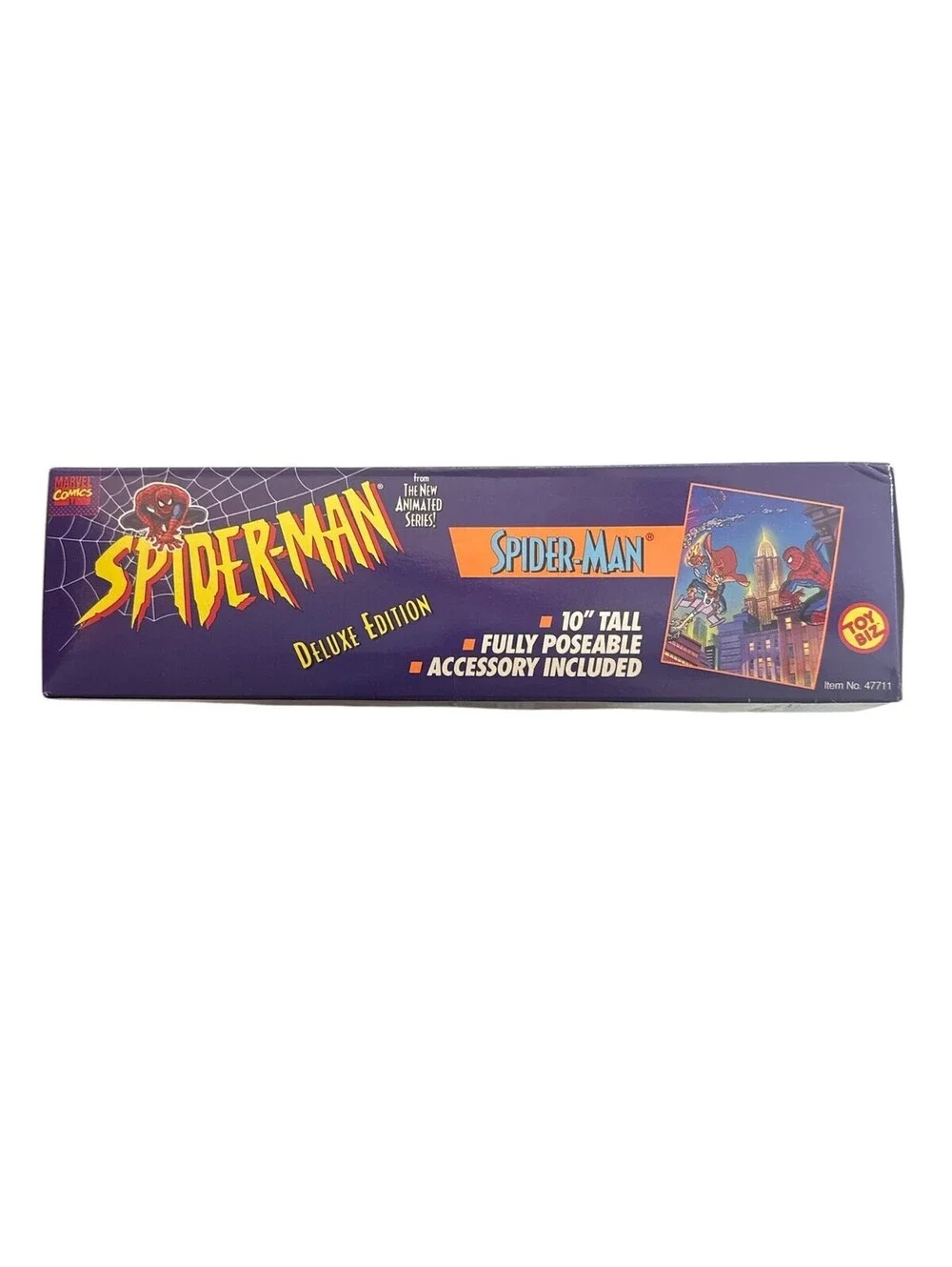 Toy Biz Spider-Man Action Figure 10in Deluxe Edition Boxed Marvel Animated